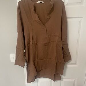 Zara Brown Tunic Top for Women